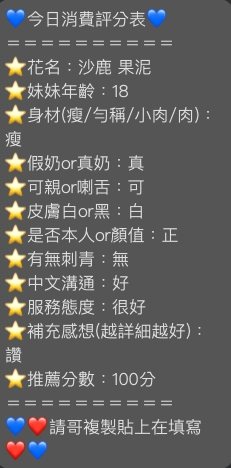 限熟客【沙鹿】果泥🇲🇾馬來$2700.可無套內射（推）