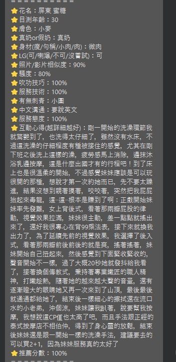 限熟客【屏東】蜜糖🇲🇾馬來$2700 .無套（轉）